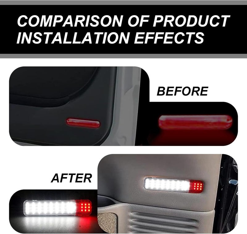dawfall Pack-2 Car Interior Door LED Light, Super Bright Vehicle Door Panel Courtesy Light, Compatible with Chevrolet, Taher, Silverado, Saaban, GMC, Cadillac, Hummer (White Light) - Image 5
